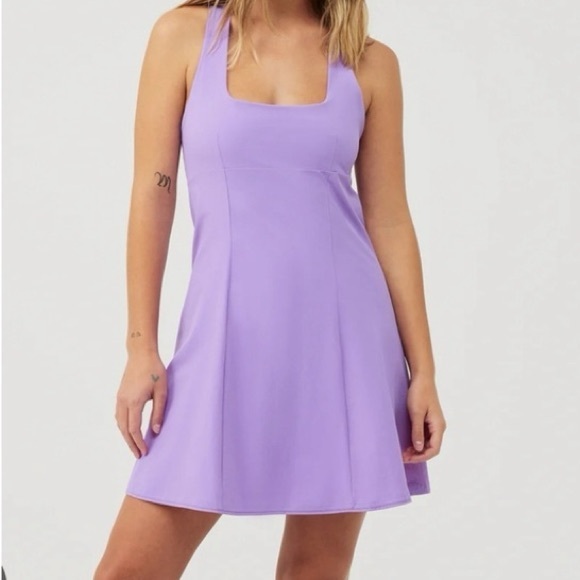 Outdoor Voices Dresses & Skirts - Outdoor Voices Cross Back Exercise Tennis Dress Large Lavender Lilac Purple